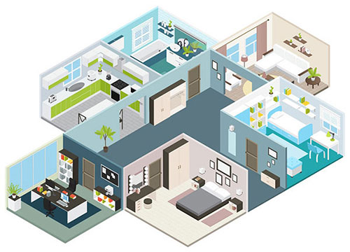 vastu study room location clipart