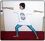 traditional yoga postures,Tada Asana ,Mahavir Asana ,Veerabhadra Asana ,Trikon Asana 